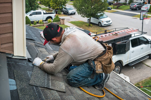 Professional Metal Roofing technician working in Nedrow, NY